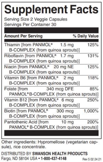 Real Food B-Complex From Quinoa Sprouts / 60 Vcaps - 0 - Feel You