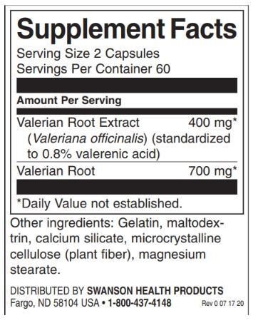 Valerian Root Extract 400 mg - 120 капсули - Feel You