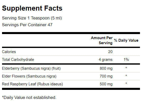 100% Natural Elderberry Extract Syrup - 237 мл - Feel You