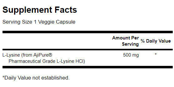 L-Lysine - Pharmaceutical Class 500 mg - 90 капсули - Feel You