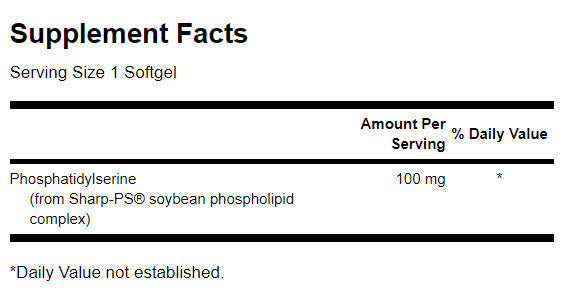 Phosphatidylserine 100 mg - 90 Гел капсули - Feel You