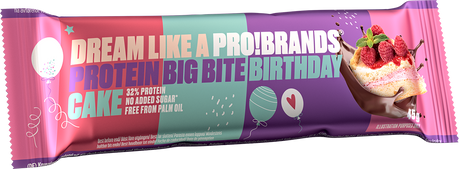 Probrands Big Bite Birthday протеинов бар - с вкус на торта 45гр. - Feel You