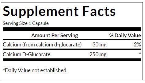 Calcium D-Glucarate 250 mg - 60 капсули - Feel You