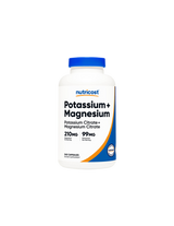 Zenuw- en spierfunctie - Kalium + Magnesium, 99 mg/210 mg, 240 capsules <tc>Nutricost</tc>