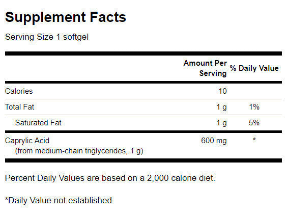 Caprylic Acid 600 mg - 60 Гел капсули - Feel You