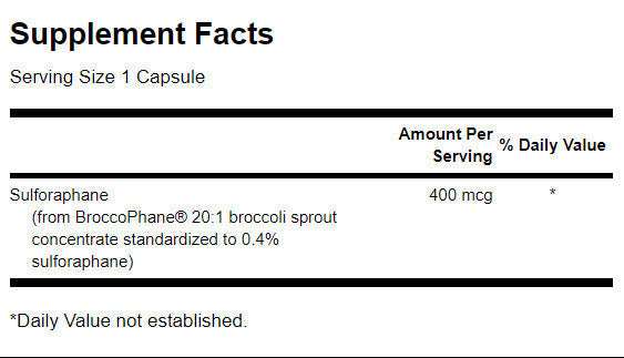 Sulforaphane 400 mcg - 60 капсули - Feel You