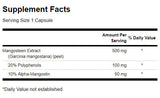 Mangosteen Standardized 500 mg - 90 капсули - Feel You