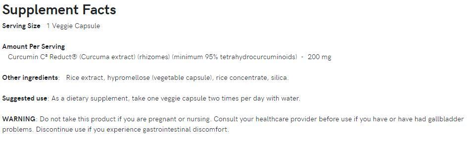 Advanced Tetrahydro-Curcuminoids 95% 200mg. / 60 Vcaps - 0 - Feel You