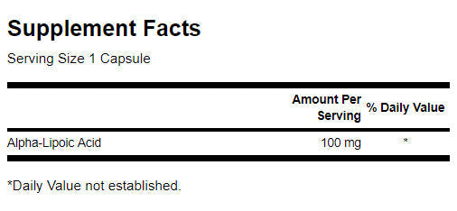 Alpha Lipoic Acid 100 mg - 120 капсули - Feel You