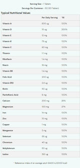 A - z multivitamin - 90 tabletas