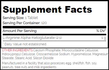Aakg 1000 mg - 120 tabletas
