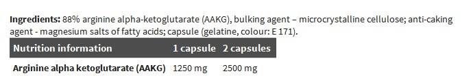 AAKG Extreme 1250 Mega Caps - 30 cápsulas