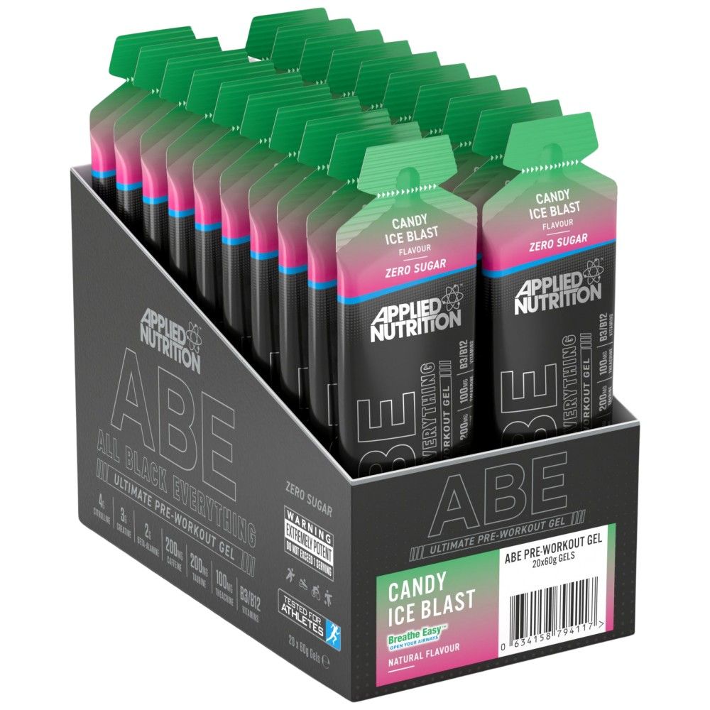 ABEA GEL | All schwaarz alles pre -Workout - 20 x 60 Gramm