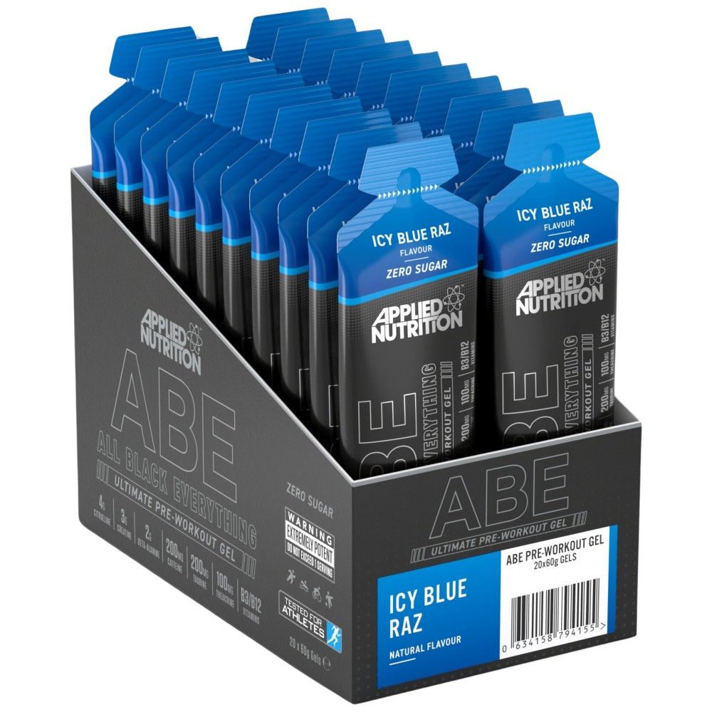 Abe Gel | All Black Everything Pre -Workout - 20 x 60 grams