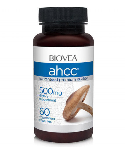 AHCC 500 mg de fórmula de inmunidad de hongos/60 tapas