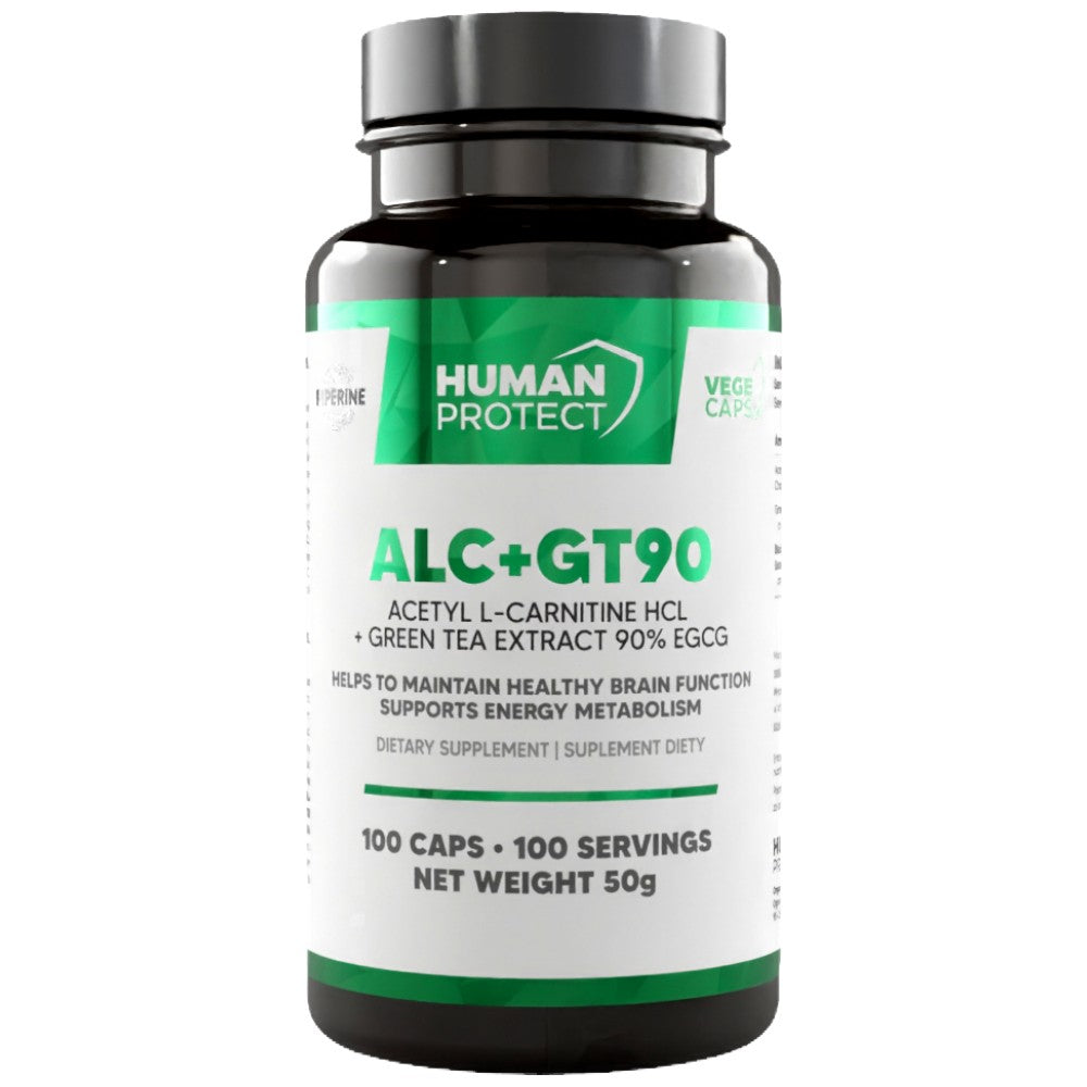 ALC + GT90 | Extrakt z acetyl l -karnitinu a zeleného čaje s 90% EGCG - 100 tobolek