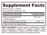 Pure Nutrition - ASHWAGANDHA ORGANIC - 60 tablets