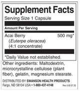 Acai Berry 500 mg - 120 capsules