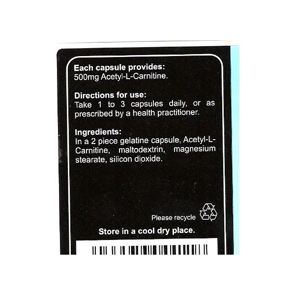 Acetil L -karnitino 500 mg - 90 kapsulės