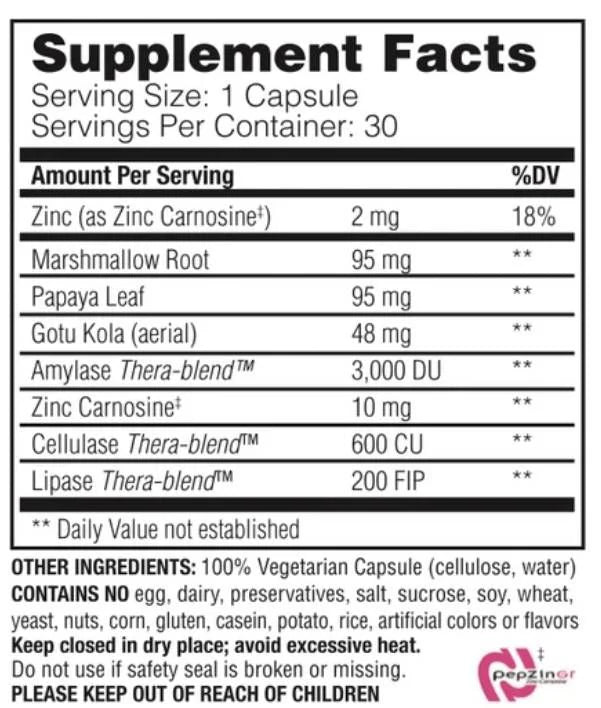 Acid Soothe | Met Marshmallow & Papaya - 30 capsules