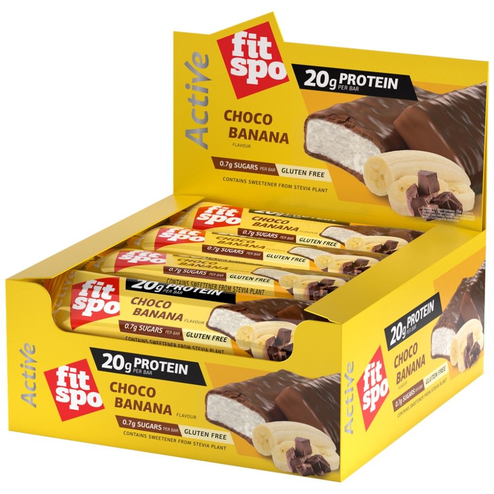Active Bar Chocolate & Banana – 12 x 60 g