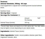 Glandular suprarrenal 350 mg 60 cápsulas