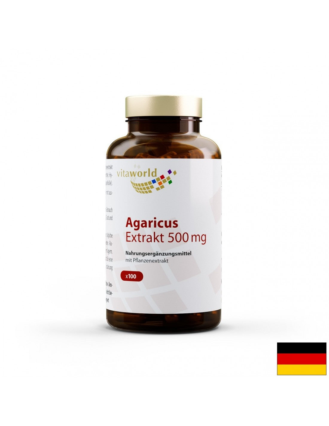 Agarikuschtrakt / Agaricus 500mg, 100 Kapselen