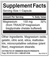 Albion® Chelated Magnesium Glycinate 133 mg - 90 capsules