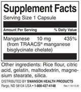 Albion chelatowany mangan 10 mg - 180 kapsułek