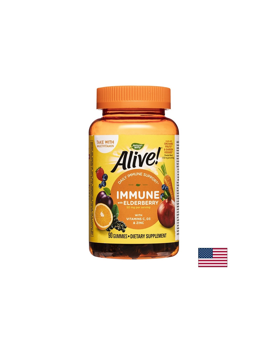 Alive! Immune Gummies/ Alive! Immune Defense x 90 Nature's Way Jelly Tablets