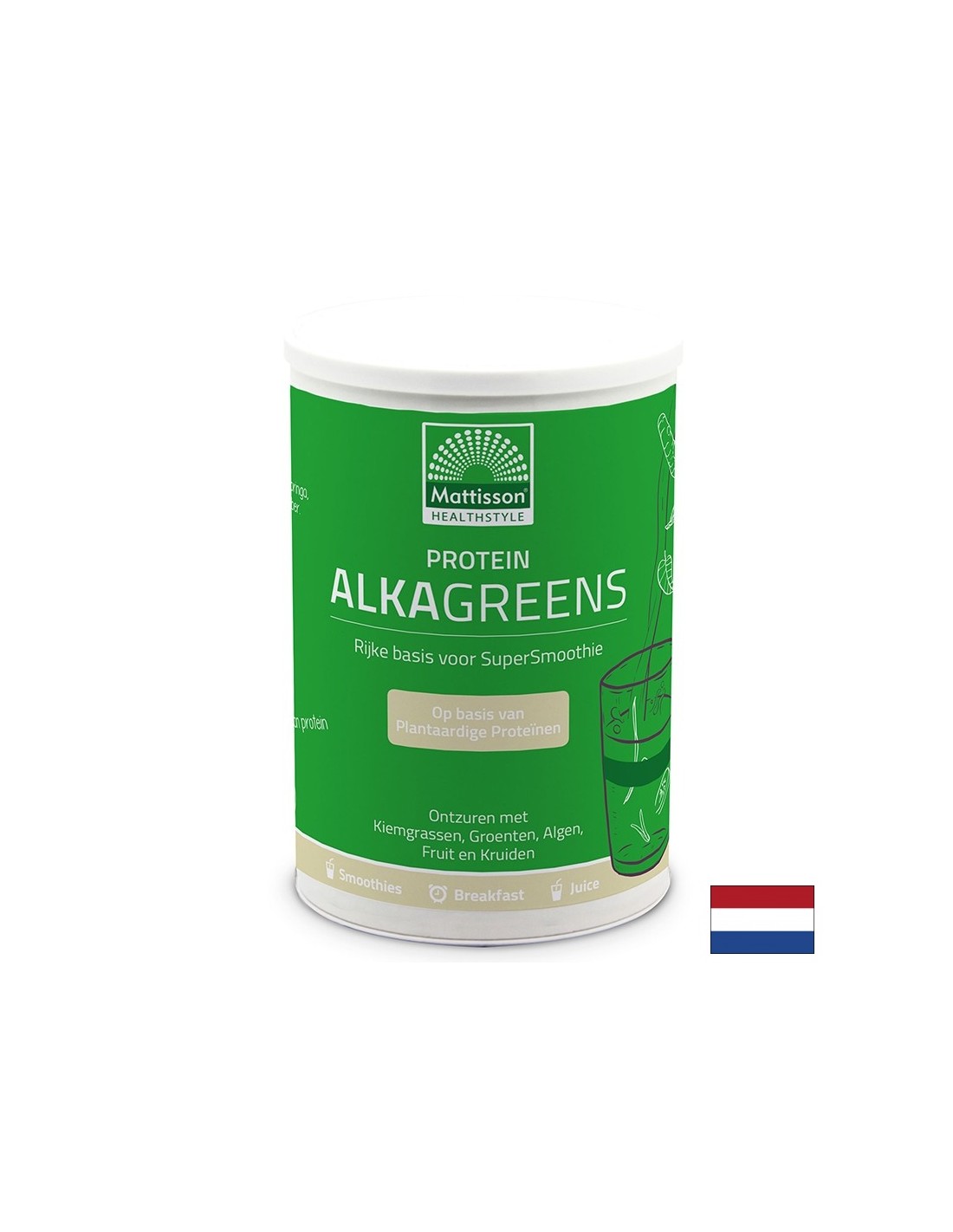 Eiwit alkagreens, 300 g poeder