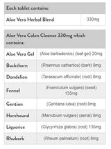 Aloë vera colon reinigen 330 mg - 120 tabletten