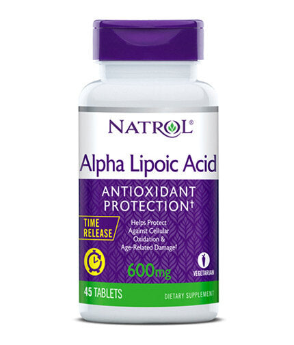 Alfa lipoitz rūgšties / laiko santykis / 600 mg. / 45 skirtukai.