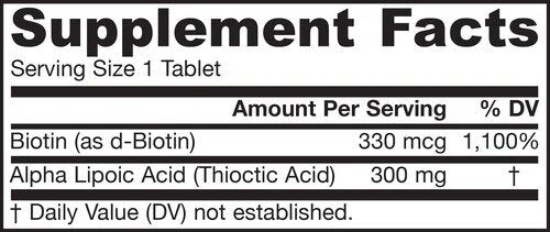 Alpha Lipoic Sustain 300 mg - 120 tabletten