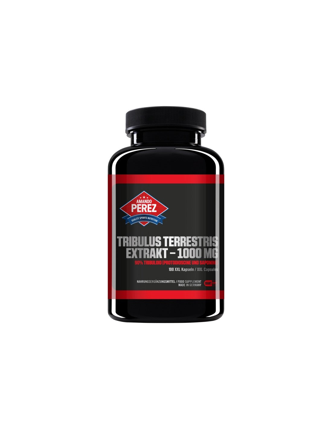 Amando Perez® Tribulus Terrestris Extrakt - Tribulus Terrestris (Diente de Abuela) 1000 mg, 90% Tribuloide, 100 cápsulas XXL <tc>Vitabay</tc>