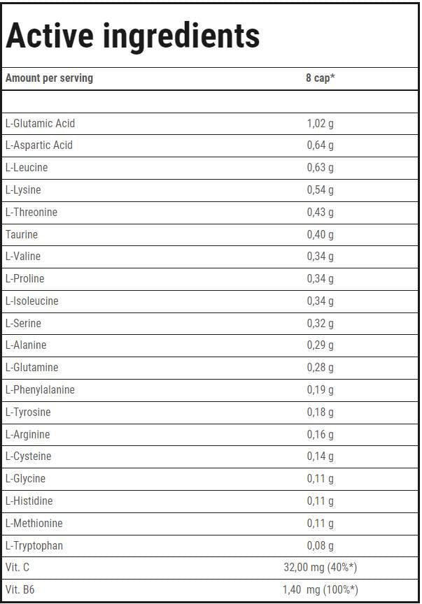 Amino max 6800 - 320 cápsulas