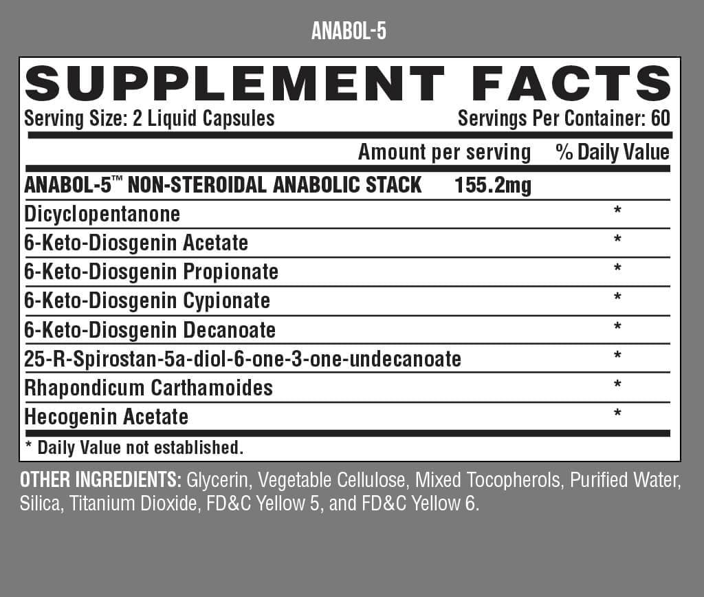 Anabol 5 120 Gel capsules