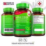 Apple Cider Vinegar 1000 mg /180 capsules, 90 doses/ Nutravita