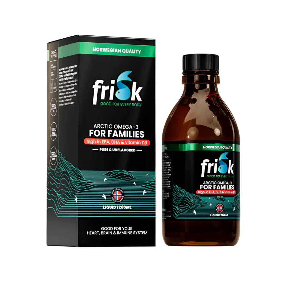 Płyn arktyczny-ciecz omega-3-naturalny smak / 100% dzikiego dorsza z Norwegii-200 ml
