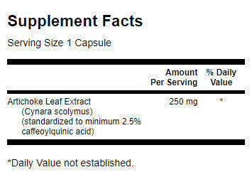 Alcachofa 250 mg - 60 cápsulas