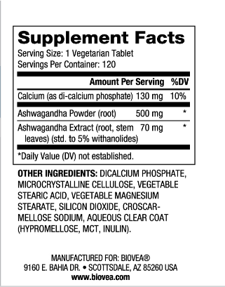 Ashwagandha 572 mg / 120 karty