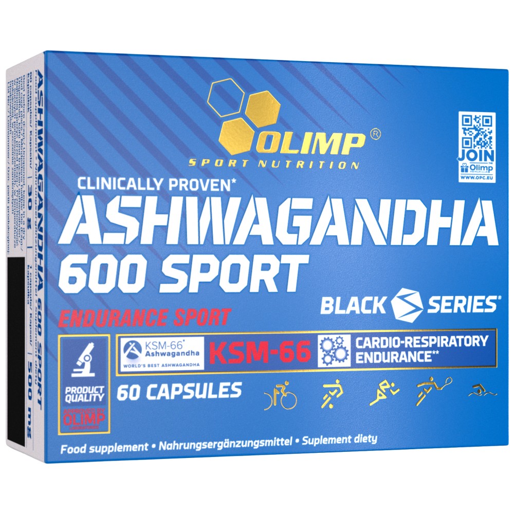 Ashwagandha 600 Sport | KSM -66 - 60 kapsulės