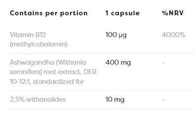 Ashwagandha extra 400 mg - 120 capsules