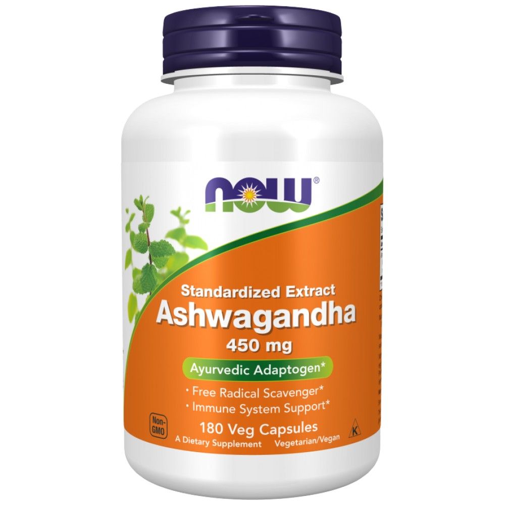 Ekstrakt Ashwagandha 450 mg - 180 kapsułek