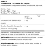 Astaxanthin and Zeaxanthin 60 Gel capsules