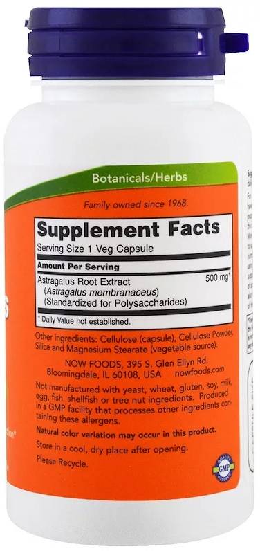 Astragalus Extract 500 mg - 90 capsules