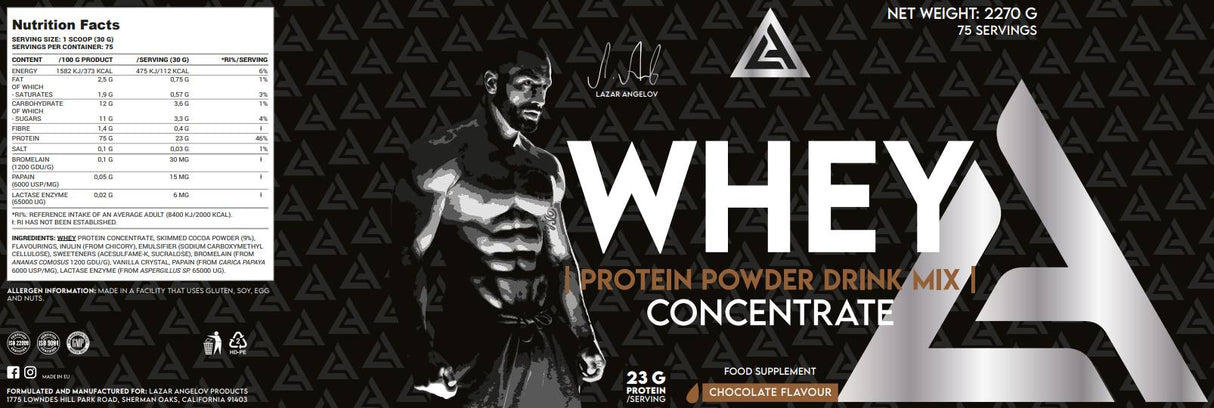 Mix de băuturi cu pulbere de proteine ​​La Whey | Concentrat - 2270 grame