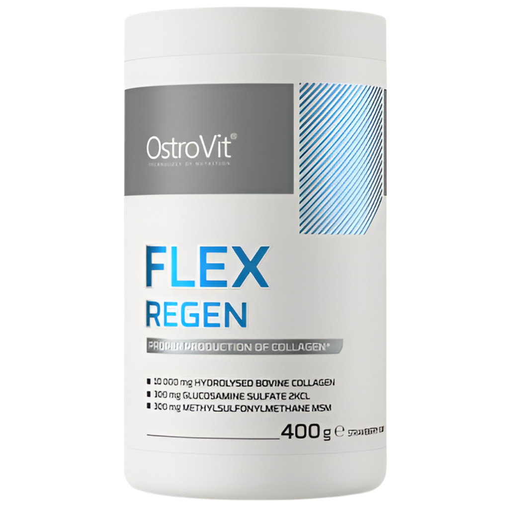 Flex Regen | Kolagenas + gliukozaminas, chondroitinas, MSM, hialurono rūgštis 400 gramų