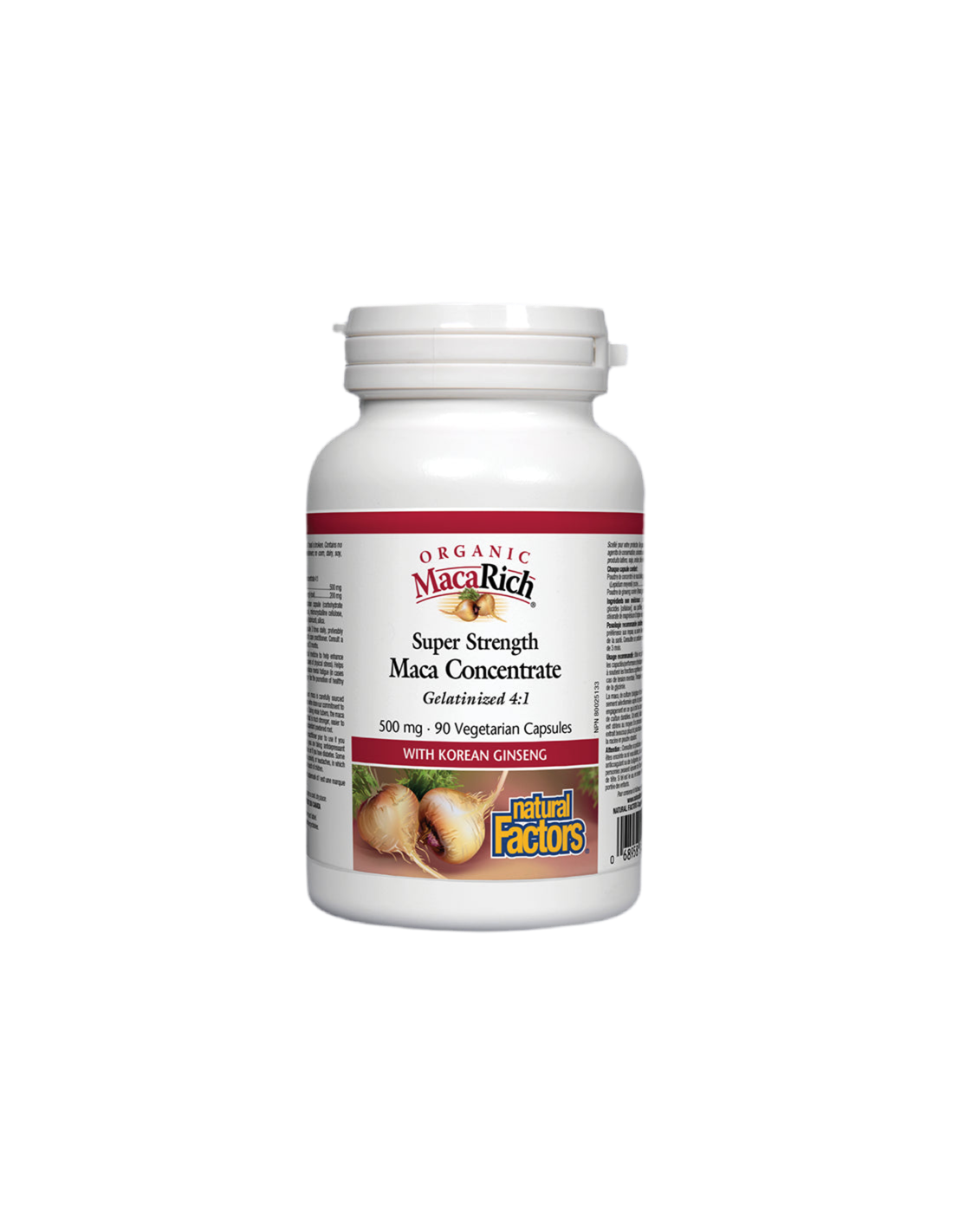 MacaRich® Organic Maca Concentrate 4:1/ Мака 500 mg х 90 капсули - Feel You