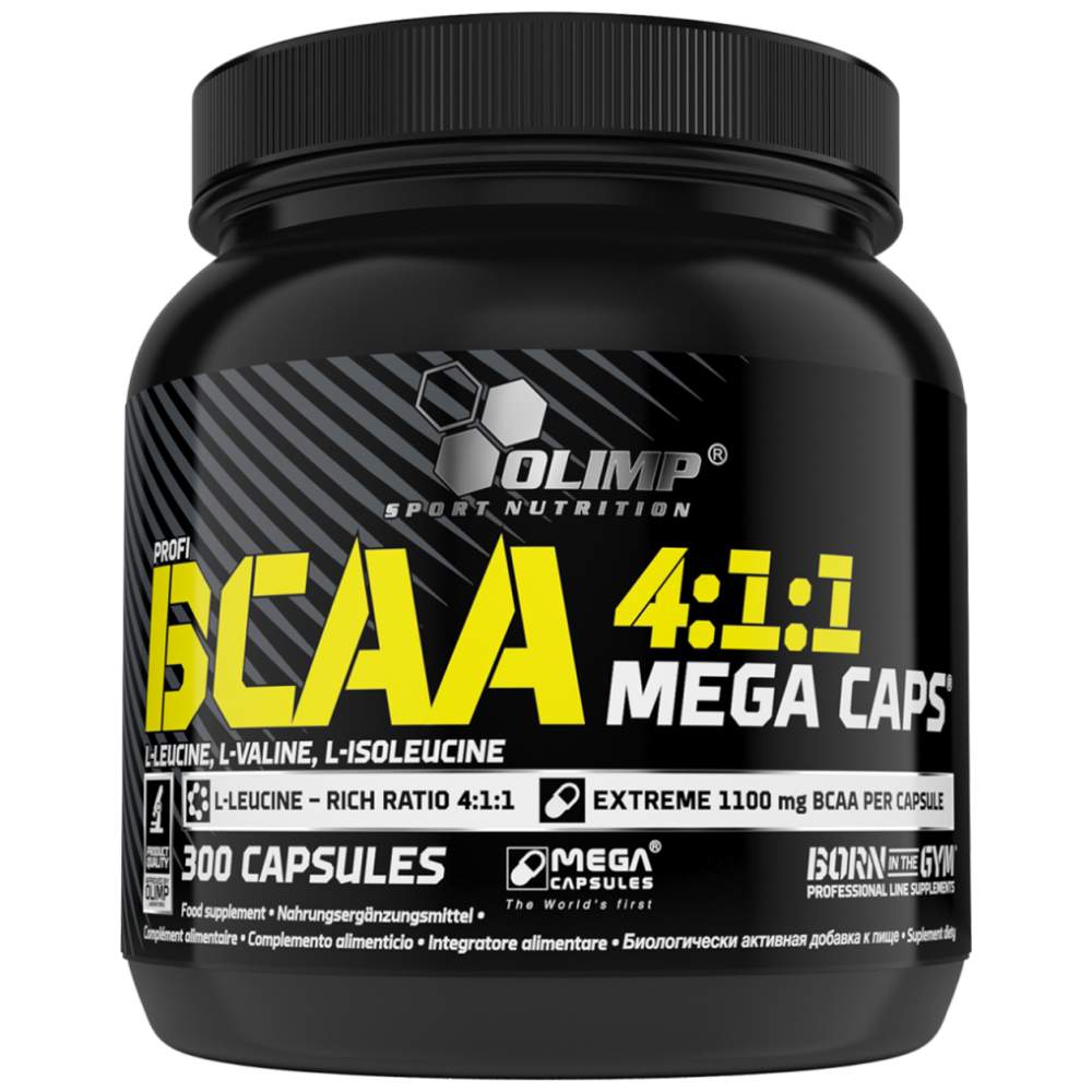 BCAA 4: 1: 1 Mega Caps 300 tobolek